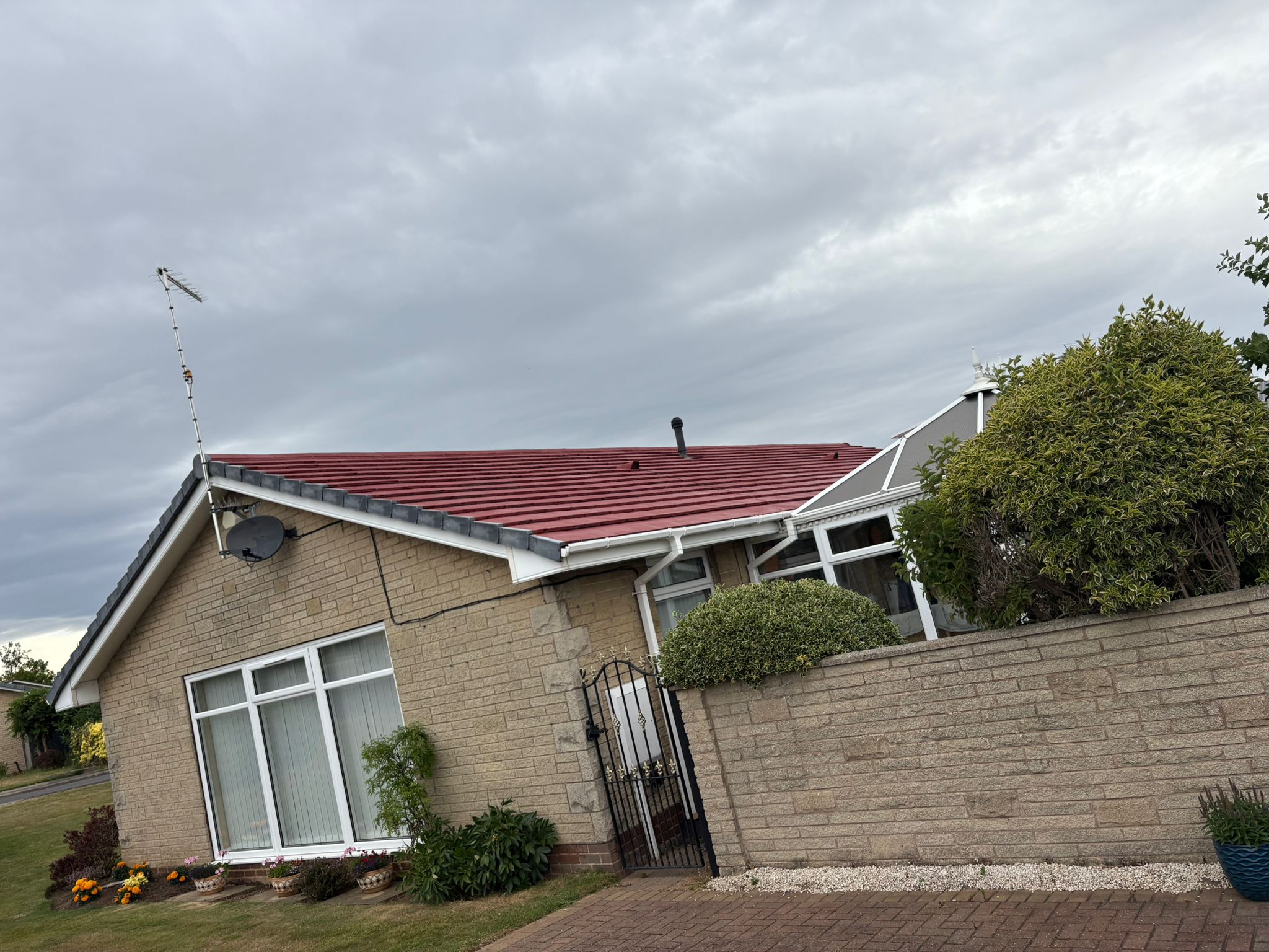 Red Roof Bungalow – Side View