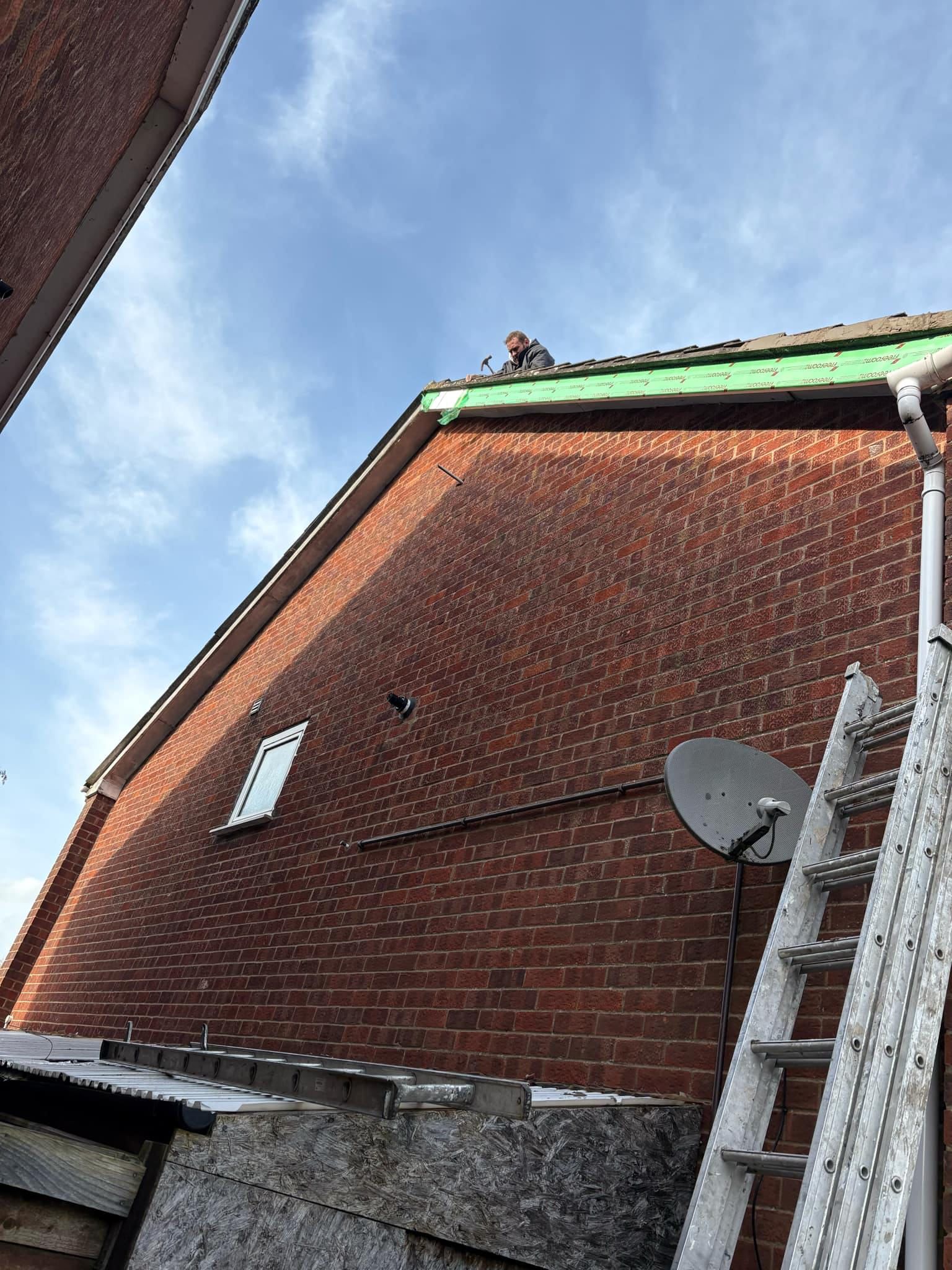 Roof Repair in Progress