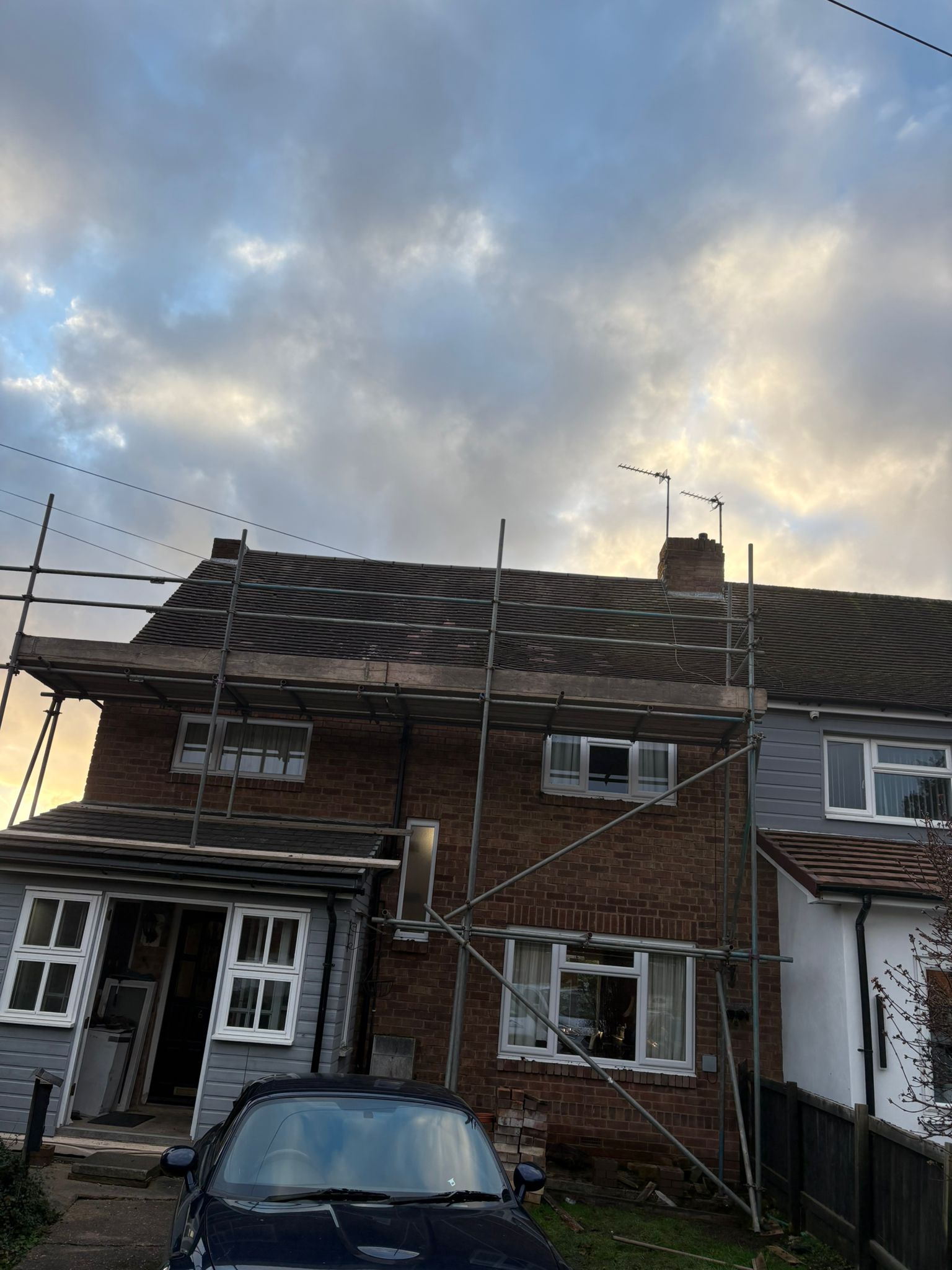 Scaffolding & Roof Access Setup