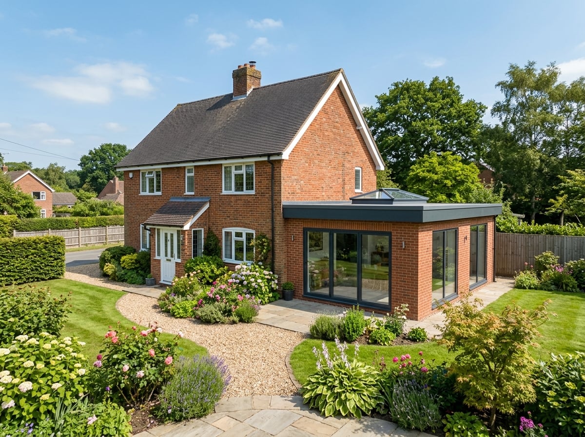 Flat Roofing – finished UK home example 2