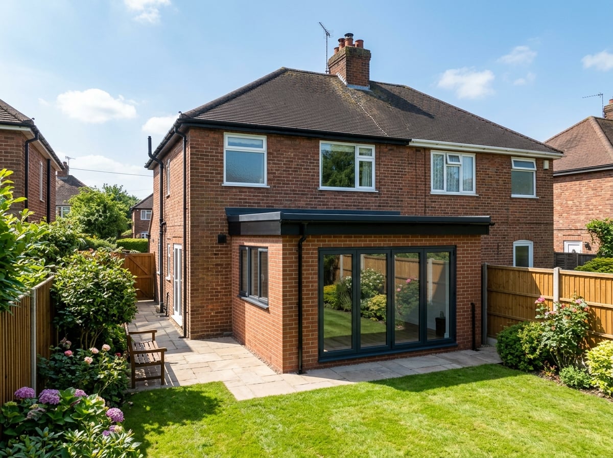 Flat Roofing – finished UK home example 1
