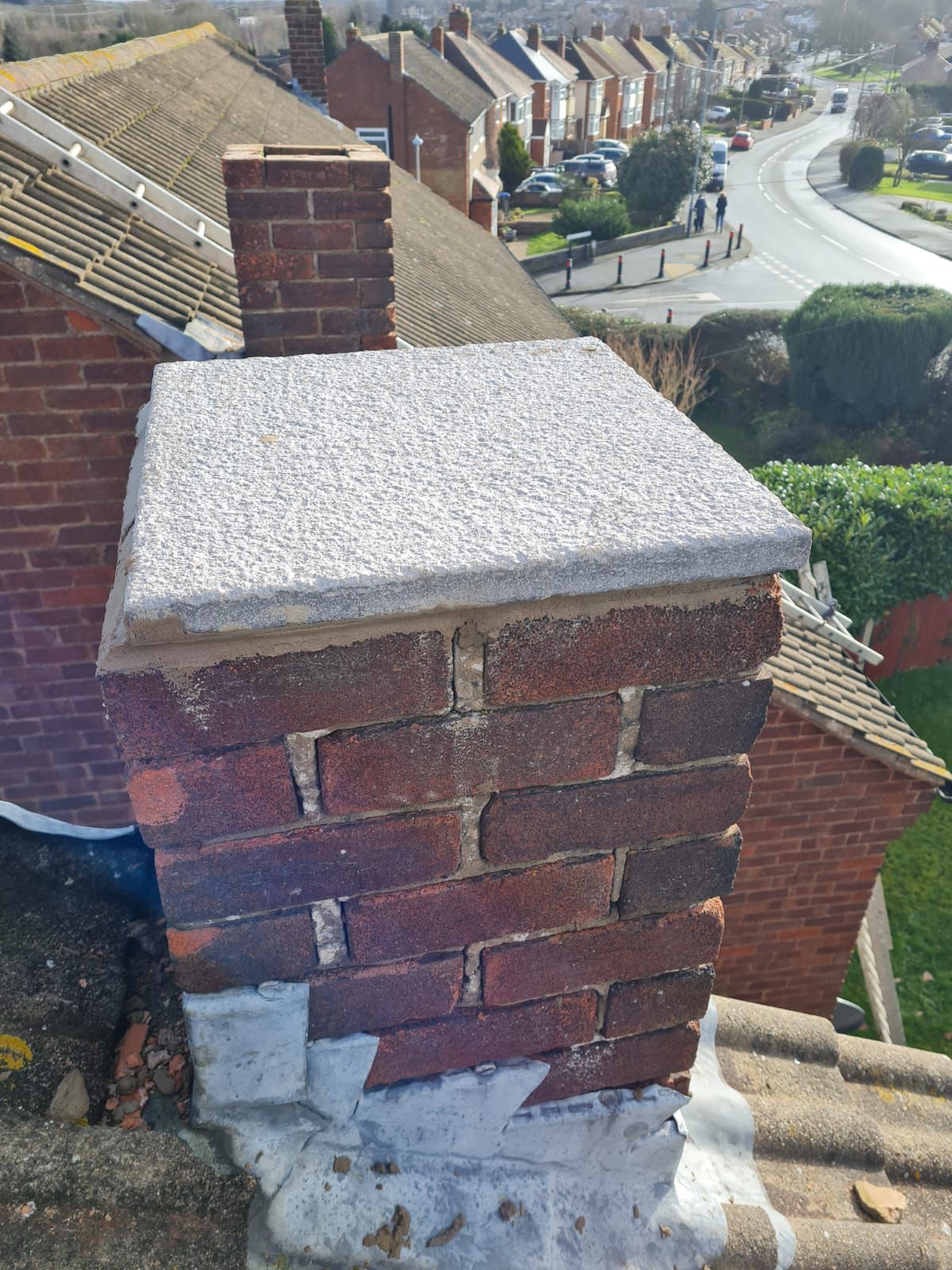 Conservatory roof underlay and re-felting in progress
